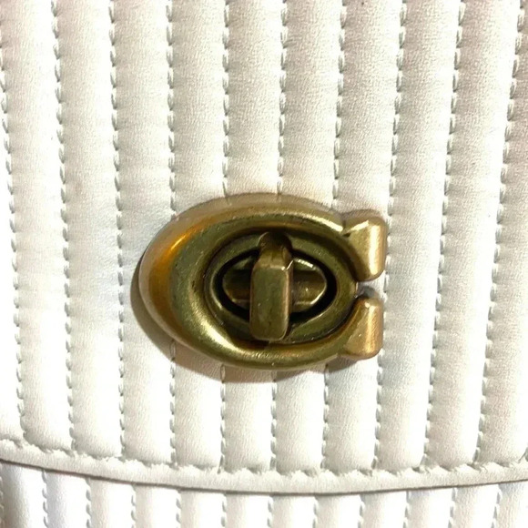 Coach white mini convertible leather backpack - Picture 5 of 12